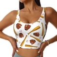 thumbnail image 1 of Yiaed Baseball Sport Print Ladies Waistcoat Women Sports Vest Vest Sports Women Sports Top Yoga Vest for women-Small, 1 of 8