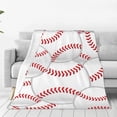 thumbnail image 1 of Yiaed Baseballs Pattern Fleece Throw Blanket,Fleece Throw Blankets for Couch & Bed All Season Use -40"x30", 1 of 6