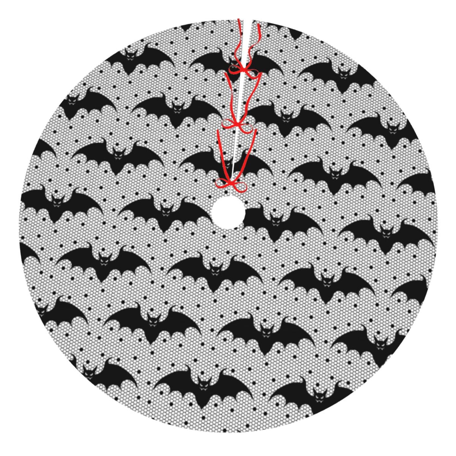 Yiaed Bat Print Christmas Tree Skirt , Tree SkirtsTree Mat for