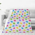 thumbnail image 1 of Yiaed Bear And Polka Dot Pattern Fleece Throw Blanket,Fleece Throw Blankets for Couch & Bed All Season Use -40"x30", 1 of 4