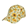 thumbnail image 1 of Yiaed Beautiful Countryside Sunflower Print Cap Adjustable Size for Running Workouts and Outdoor Activities All Seasons, 1 of 5
