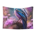 thumbnail image 1 of Yiaed Beautiful Flower Blue Bird Print Dog Blankets-Cat Blanket Washable for Couch Protection,Puppy Blanket, Soft Plush Reversible Throw Furniture Protector-Small, 1 of 8