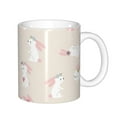 thumbnail image 1 of Yiaed Beautiful Rabbit Print Ceramics Coffee,Large Handle Design,Extra Large Tea and Coffee Cup for Office and Home Mugs, 1 of 6