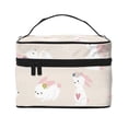 thumbnail image 1 of Yiaed Beautiful Rabbit Print Makeup Bag Travel Cosmetic Bags for Women Girls Zipper Pouch Makeup Organizer, 1 of 4