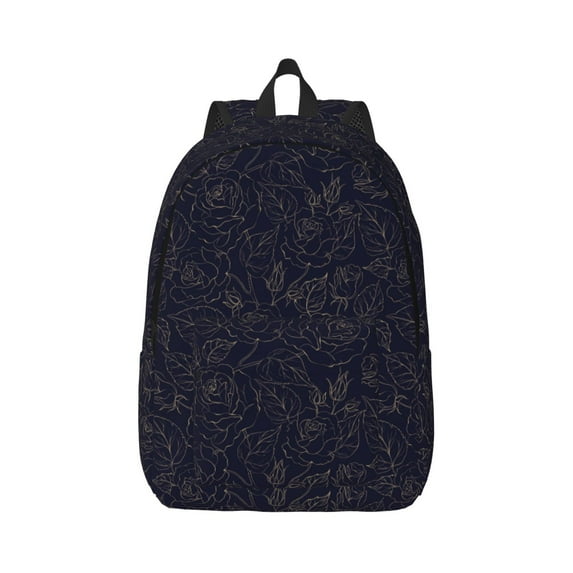 Yiaed Beautiful Roses Print Backpack, Premium Laptop Backpack, Travel Backpack for Women, Lightweight Backpacks, Comfortable Back Pack-Medium