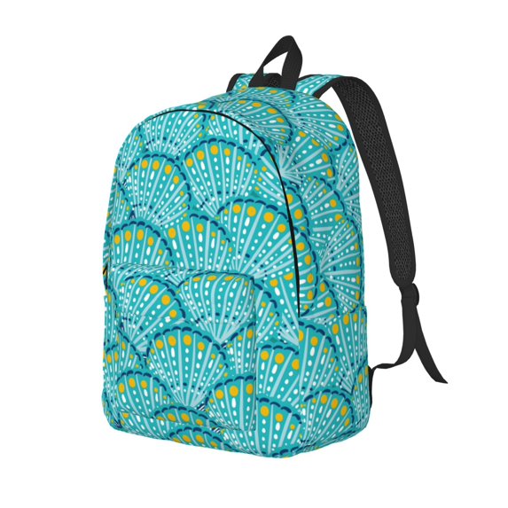 Yiaed Beautiful Seashells Print Print Laptop Backpack Travel Canvas Backpack Vintage Aesthetic Backpack for School Knapsack Backpack Backpack for School-Medium