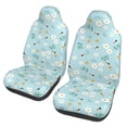 thumbnail image 1 of Yiaed Bee Flower Print Car Seat Covers,Universal Auto Seats Protector Fits for Car,SUV Sedan,Truck,Automotive Seat Covers & Accessories(Two packs), 1 of 7