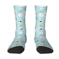 thumbnail image 1 of Yiaed Bee Flower Print Great elasticity Crew Socks Sports socks for Men and Women, 1 of 5