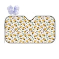 thumbnail image 1 of Yiaed Bee and Flowers Print Car Windshield Sunshade Front Auto Car Front Window Sun Shade Foldable Sun Visor Shield Cover Auto Accessories for Sedan SUV Truck-Small, 1 of 5