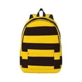 thumbnail image 1 of Yiaed Bee Stripe Print Backpack, Premium Laptop Backpack, Travel Backpack for Women, Lightweight Backpacks, Comfortable Back Pack-Small, 1 of 5