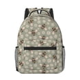 thumbnail image 1 of Yiaed Bees And Chamomile Print School Backpack College Backpack Daypacks for Students High School Spacious and Durable Daypack for Work and Travel-One Size, 1 of 6
