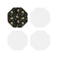 thumbnail image 1 of Yiaed Bees Print Leather Coasters for Drinks - Cup Coasters Coffee Table Kitchen Table Bar, Home & Office Gifts Handmade Drink Coasters-Octagon, 1 of 6