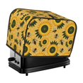 thumbnail image 1 of Yiaed Bees and Sunflowers Print Two Slice Bread Machine Cover, Universal Size Kitchen Appliance Cover for Bread Machine,Bread Machine Cover, 1 of 7