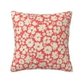 thumbnail image 1 of Yiaed Beige Flowers Print Pillow Covers Super Soft Decorative Square Throw Pillow Covers Case Cushion Covers for Sofa Couch Bedroom Car Decor（No pillow core）-18"x18", 1 of 7