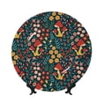 thumbnail image 1 of Yiaed Berries and Flowers Print Bone China Decorative Plate Ceramic Dinner Plates Art Crafts with Display Stand-10in, 1 of 6