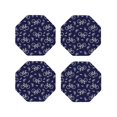 thumbnail image 1 of Yiaed Bicycle1 Print Leather Coasters for Drinks - Cup Coasters Coffee Table Kitchen Table Bar, Home & Office Gifts Handmade Drink Coasters-Octagon, 1 of 6