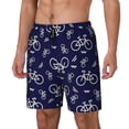 thumbnail image 1 of Yiaed Bicycle1 Print Mens Swim Trunks Bathing Suit Compression Liner Beach Swim Shorts Swimwear Quick Dry Zipper Pocket No-Chafing Board Short-X-Large, 1 of 6