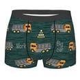 thumbnail image 1 of Yiaed Big Machine Print Men's Soft Cotton Boxer Shorts Breathable Boxers Underwear Moisture-Wicking Underwear Stretch Boxer Briefs for Man-Large, 1 of 5