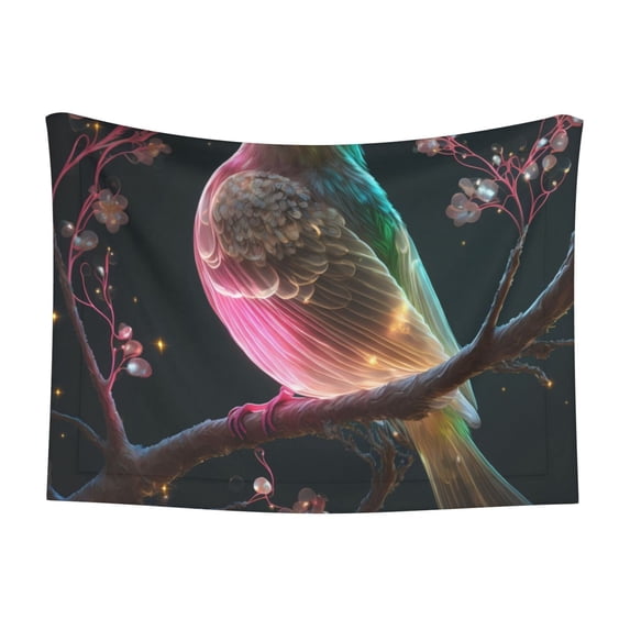 Yiaed Bird5 Print Dog Blankets-Cat Blanket Washable for Couch Protection,Puppy Blanket, Soft Plush Reversible Throw Furniture Protector-Medium