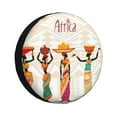 thumbnail image 1 of Yiaed Black African Woman Print Tire Wheel Cover, Waterproof Spare Tire Cover Fit for Jeep, Truck,Trailer, RV, SUV, Camper and Most Vehicle-17 inch, 1 of 6