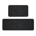 thumbnail image 1 of Yiaed Black Glitter Kitchen Rugs Sets of 2 Kitchen Mats Cushioned Anti Fatigue Kitchen Rug Tapetes Para Cocina for Sink,Laundry Room, 1 of 6