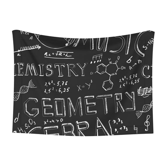 Yiaed Black Scientific Print Dog Blankets-Cat Blanket Washable for Couch Protection,Puppy Blanket, Soft Plush Reversible Throw Furniture Protector-Large