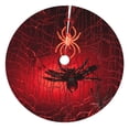 thumbnail image 1 of Yiaed Black Spider Web With Spiders Print Christmas Tree Skirt , Tree SkirtsTree Mat for Christmas Winter Holiday Indoor Decorations-30", 1 of 7