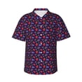 thumbnail image 1 of Yiaed Blackberries Print Hawaiian Shirt for Men Short Sleeve Button Down Shirts Beach Shirts for Men,3X-Large, 1 of 7