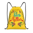 thumbnail image 1 of Yiaed Bless This Home Print Drawstring Bags Drawstring Backpack Bulk String Back Pack Gym Sport Bag-Medium, 1 of 5