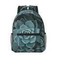 thumbnail image 1 of Yiaed Blue Color Cactus Print School Backpack College Backpack Daypacks for Students High School Spacious and Durable Daypack for Work and Travel-One Size, 1 of 6