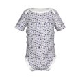 thumbnail image 1 of Yiaed Blue Dandelion Print Infant Climbing Short Sleeve Onesie One-Piece Baby Bodysuit Clothes 0-12 Months -2 Years, 1 of 6