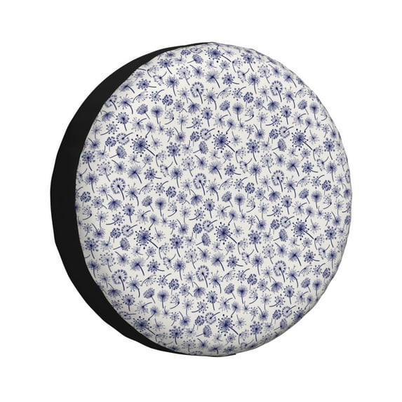 Yiaed Blue Dandelion Print Print Tire Wheel Cover, tire covers for trailers,rv wheel covers,rv tire covers, camper tire covers,tire covers for cars-15 inch