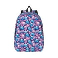 thumbnail image 1 of Yiaed Blue Flower Skull Print Backpack, Premium Laptop Backpack, Travel Backpack for Women, Lightweight Backpacks, Comfortable Back Pack-Small, 1 of 1