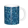 thumbnail image 1 of Yiaed Blue Glitter Print Ceramics Coffee,Large Handle Design,Extra Large Tea and Coffee Cup for Office and Home Mugs, 1 of 6