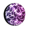 thumbnail image 1 of Yiaed Blue Lightning Print Print Tire Wheel Cover, tire covers for trailers,rv wheel covers,rv tire covers, camper tire covers,tire covers for cars-15 inch, 1 of 6