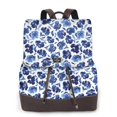 thumbnail image 1 of Yiaed Blue Roses Print Laptop Backpack for Women Slim Computer Bag Work Travel College Backpack Purse Fits 14 Inch Notebook, 1 of 4