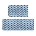 thumbnail image 1 of Yiaed Blue Shells Kitchen Rugs Sets of 2 Kitchen Mats Cushioned Anti Fatigue Kitchen Rug Tapetes Para Cocina for Sink,Laundry Room, 1 of 6