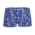 thumbnail image 1 of Yiaed Blue Skull Flower Print Boys' Boxer Briefs Cotton Casual Stretch Comfort Boys Boxers - Kids Boxer Briefs Underwear for Boys (6-18)-XX-Small, 1 of 1