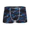 thumbnail image 1 of Yiaed Blue Sports Car Print Boys' Boxer Briefs Cotton Casual Stretch Comfort Boys Boxers - Kids Boxer Briefs Underwear for Boys (6-18)-X-Small, 1 of 5