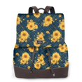 thumbnail image 1 of Yiaed Blue Striped Sunflower A Print Laptop Backpack for Women Slim Computer Bag Work Travel College Backpack Purse Fits 14 Inch Notebook, 1 of 4