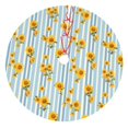 thumbnail image 1 of Yiaed Blue White Striped Sunflower Print Christmas Tree Skirt , Tree SkirtsTree Mat for Christmas Winter Holiday Indoor Decorations-36", 1 of 7