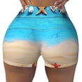 thumbnail image 1 of Yiaed Boards and Beach Print Women's Athletic Shorts Running Shorts Sporty Short High Waisted Elastic Workout Shorts for Yoga Gym Running & Sports -XX-Large, 1 of 8