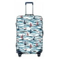 thumbnail image 1 of Yiaed Boat In Ocean Print Travel Luggage Cover Suitcase Protector Fits 18-32 Inch Luggage Wheel Covers Patterned Elastic Luggage Anti-scratch（No luggage）-Large, 1 of 5