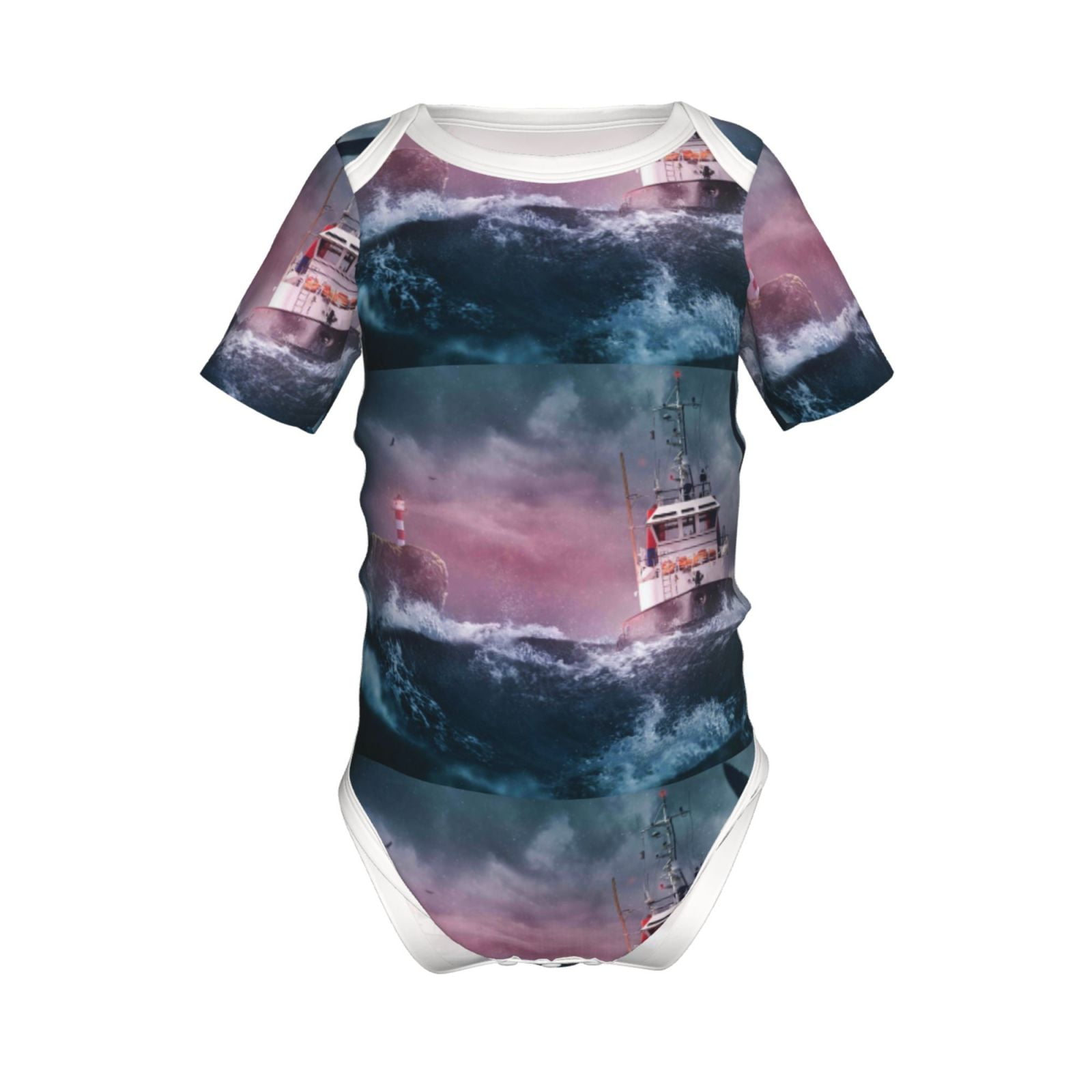INFANTS ROUND NECK ONE PIECE GULLY OF JUPITER main image 1