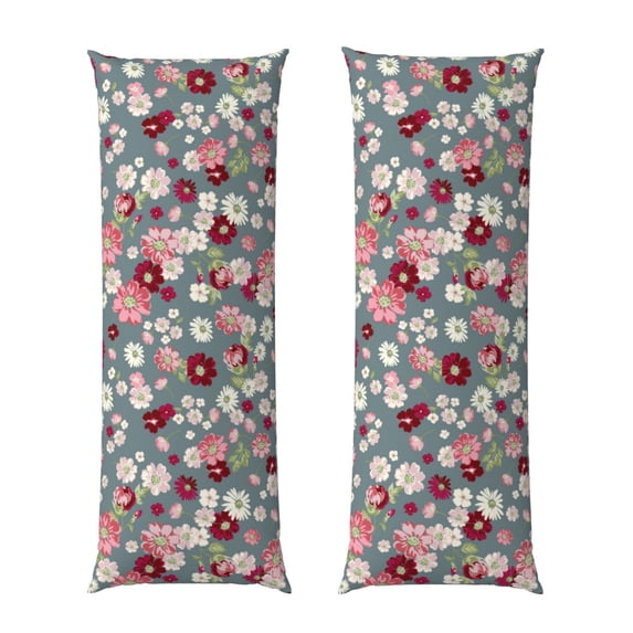 Yiaed Body Pillow Cover, Ultra Soft Microfiber Pillowcases, Breathable Long Pillow Case, Envelope Closure-Daisies Flowers (20x54 inch)(Pillow core not included)
