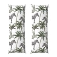thumbnail image 1 of Yiaed Body Pillow Cover, Ultra Soft Microfiber Pillowcases, Breathable Long Pillow Case, Envelope Closure-Palm Trees Zebra (20x54 inch)（Pillow core not included）, 1 of 5