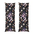 thumbnail image 1 of Yiaed Body Pillow Cover, Ultra Soft Microfiber Pillowcases, Breathable Long Pillow Case, Envelope Closure-Snake And Floral1 (20x54 inch)（Pillow core not included）, 1 of 5