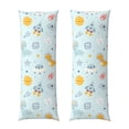 thumbnail image 1 of Yiaed Body Pillow Cover, Ultra Soft Microfiber Pillowcases, Breathable Long Pillow Case, Envelope Closure-Space With Dino Astronauts (20x54 inch)（Pillow core not included）, 1 of 5