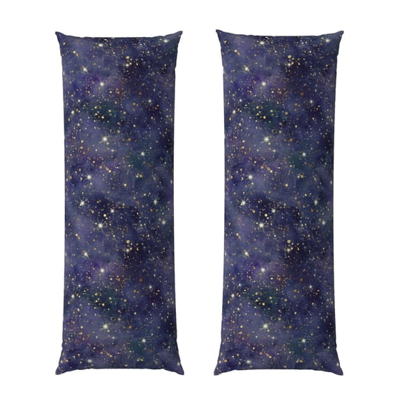 Yiaed Body Pillow Cover, Ultra Soft Microfiber Pillowcases, Breathable Long Pillow Case, Envelope Closure-Watercolor Indigo (20x54 inch)（Pillow core not included）