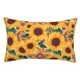 thumbnail image 1 of Yiaed Bohemian Sunflower Print Brushed Microfiber Envelope Pillowcases, Standard,Envelope Closure Pillow Cases(No pillow core)-14"x20", 1 of 6